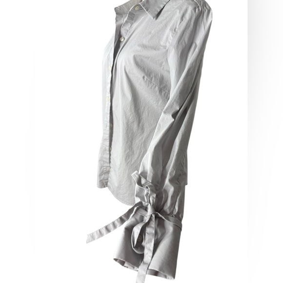 Banana Republic Factory Gray Long Sleeve Button Down Shirt size 10 - Picture 4 of 11